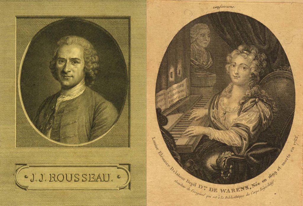 Jean-Jacques Rousseau et Madame de Warens. DR. Collection Musée de Chambéry