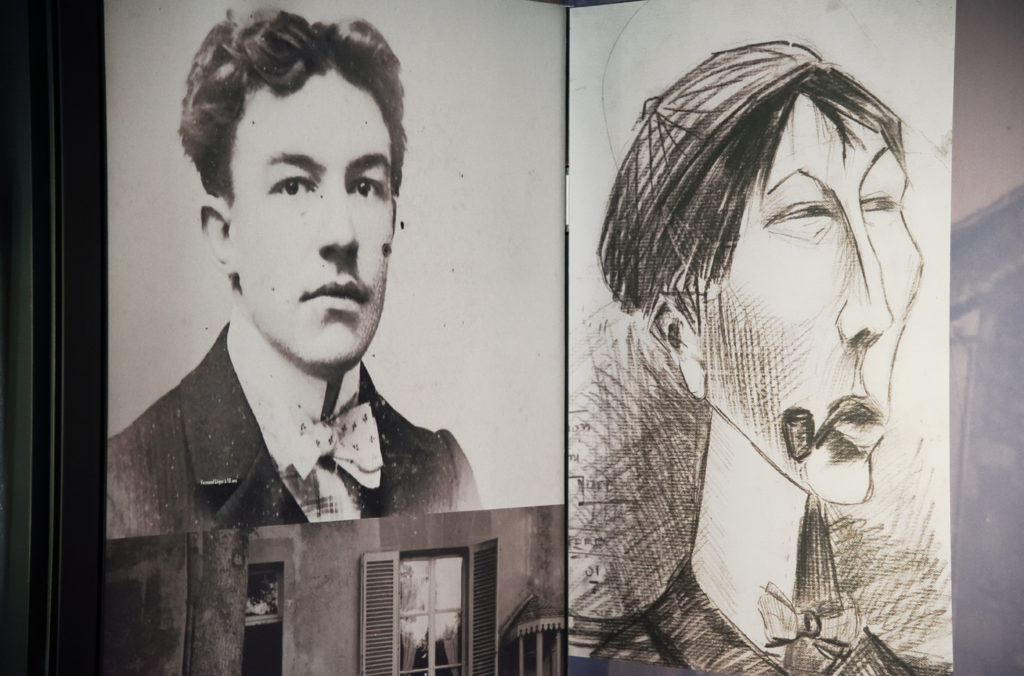 Visite du musée Fernand Léger-André Mare - autoportrait de Fernand Léger et de Ancré Mare, jeunes