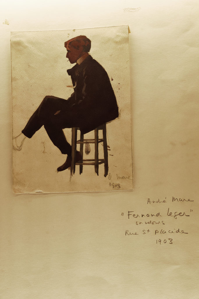 dessin de Fernand Léger par André Mare