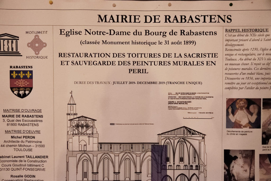 Notre-Dame du Bourg - Rabastens - Tarn - projet de restauration