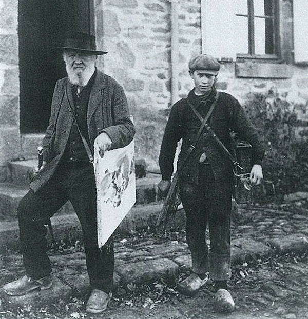 Armand Guillaumin et Moreau. Droits de reproduction Centre d’interprétation des peintres de la vallée de la Creuse – Hôtel Lépinat.