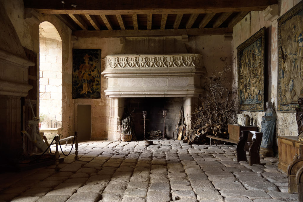 Magique la salle des gardes au château de Boussac