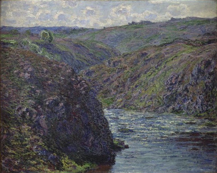 à gauche : Ravin de la Creuse au déclin du jour de Claude Monet - Musée des Beaux-Arts de Reims