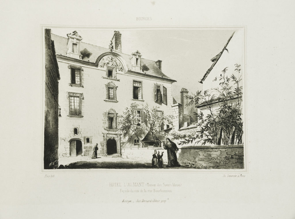 gravure de l'hôtel Lallemant à Bourges