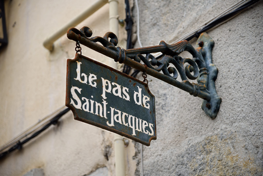Saint Lizier - pancarte ancienne