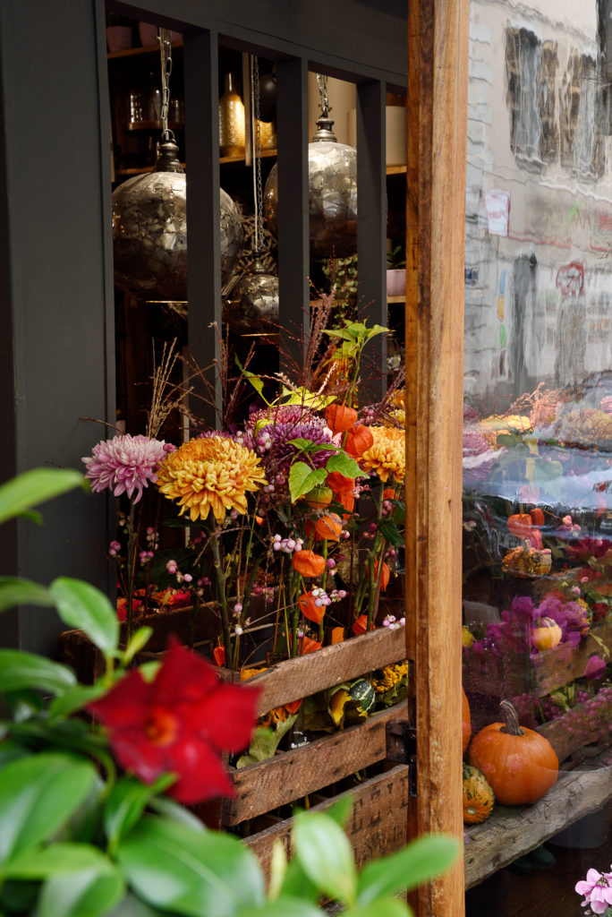 Un grand week-end à Chambéry : détail vitrine fleuriste
